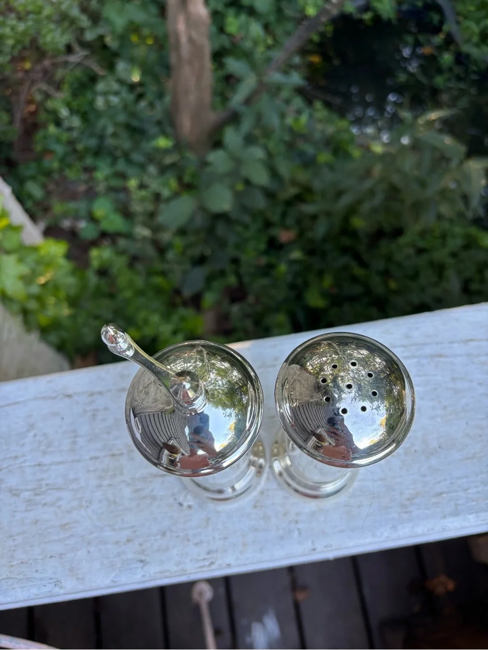 Maestri by Gorham Fine Silver Plate Pepper Mill and Salt Shaker Set
